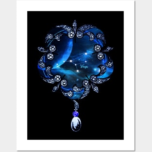 Zodiac constellation virgo Posters and Art